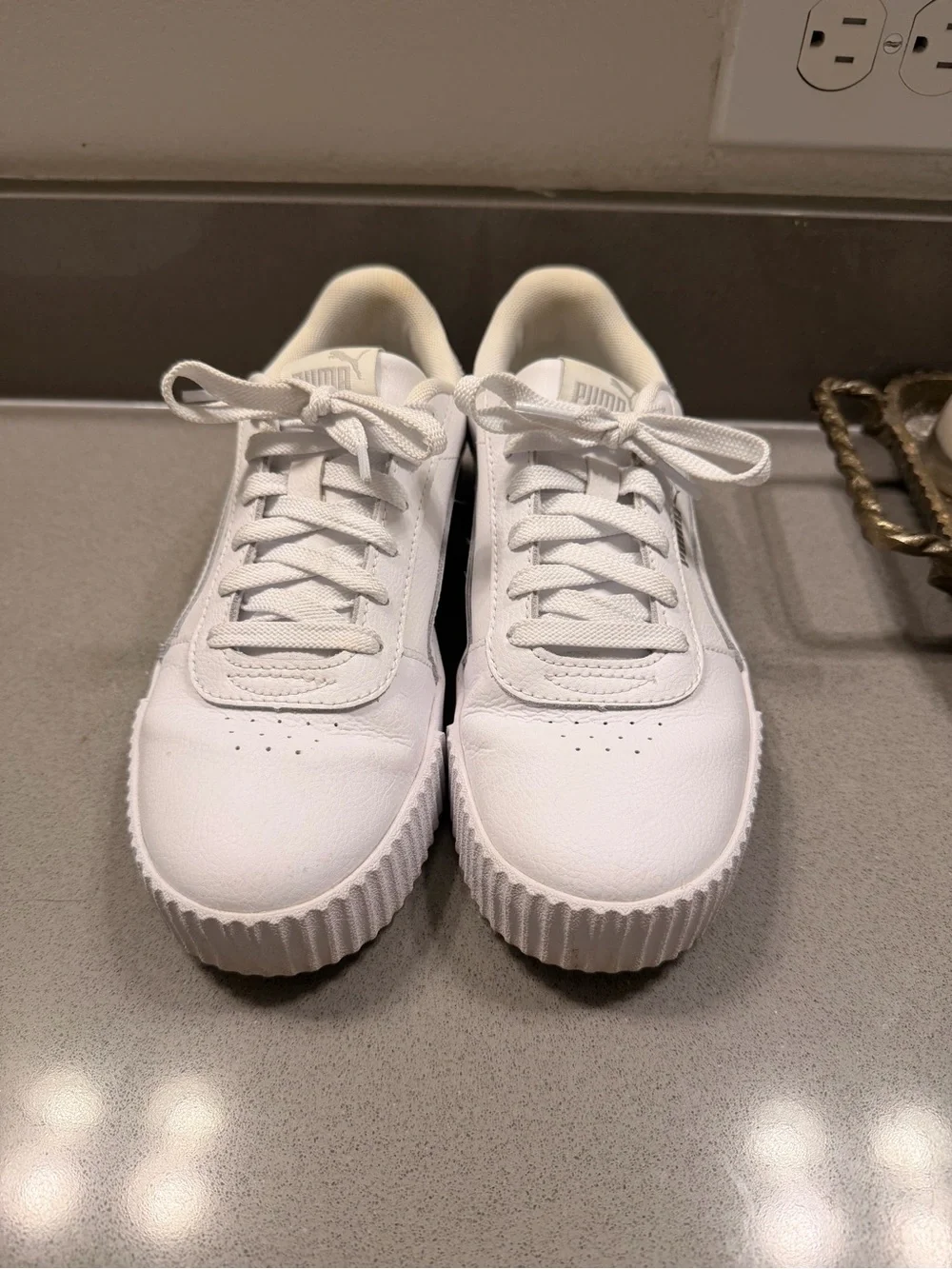Puma White Platform Sneakers